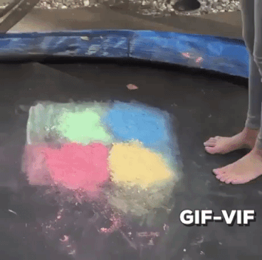Rainbow Color in funny gifs
