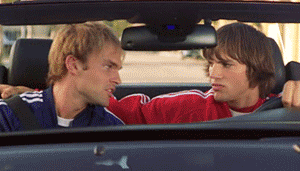 kiss gay ashton kutcher seann william scott dude wheres my car