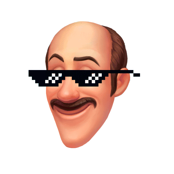 I Wear My Sunglasses At Night Deal With It Sticker by Homescapes for