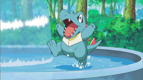 anime water splash gif