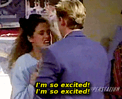 Image result for jessie spano i'm so excited gif