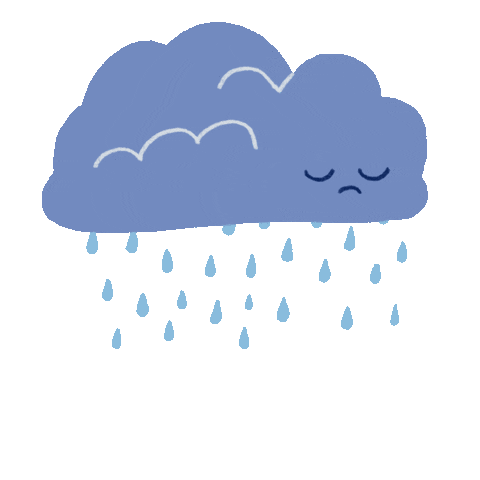 Sad Rain Sticker for iOS & Android | GIPHY