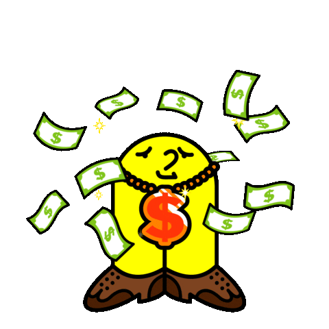 Money Cash Sticker by Happy Crotch