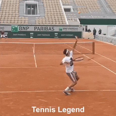 Tennis legend skill in wow gifs