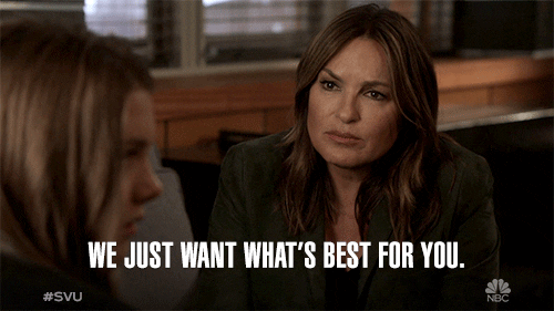 Parents We Just Want Whats Best For You GIF by SVU - Find & Share on GIPHY