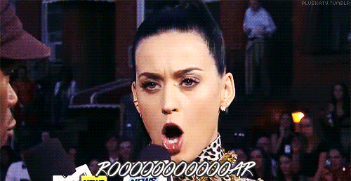Roaring Katy Perry GIF