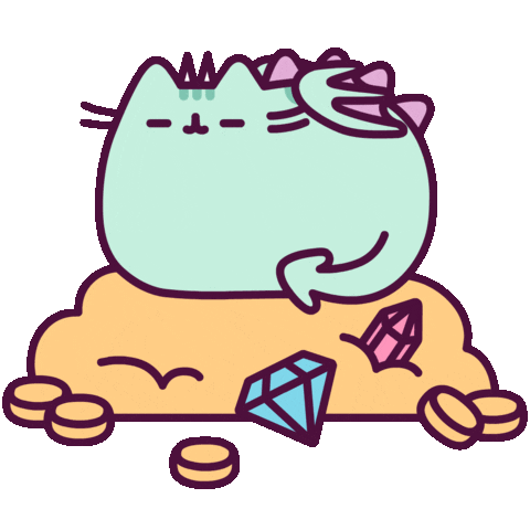 Mother Of Dragons Cat Sticker by Pusheen for iOS & Android | GIPHY