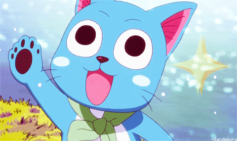 Résultat de recherche d'images pour "gif anime blue cat"