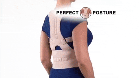 Magnetic Posture Corrective Therapy Back Brace For Men & Women helps you improve you posture
