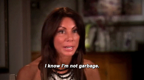 RealityTVGIFs real housewives rhonj real housewives of new jersey garbage
