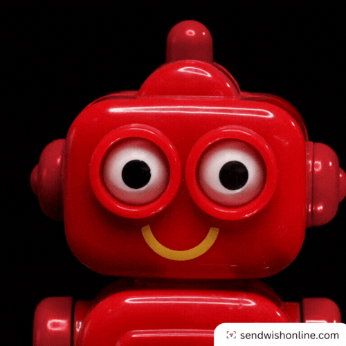 Animated GIF of a confused, bewildered-looking toy robot, representing the bot and non-human traffic hiding inside a paid ad account