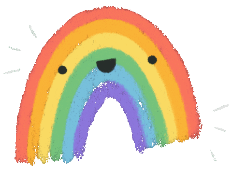 Rainbow Love Sticker by Dorota Duzinkiewicz for iOS & Android | GIPHY