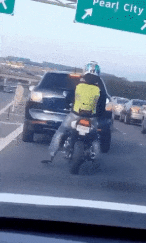 When you are bored in traffic jam in funny gifs