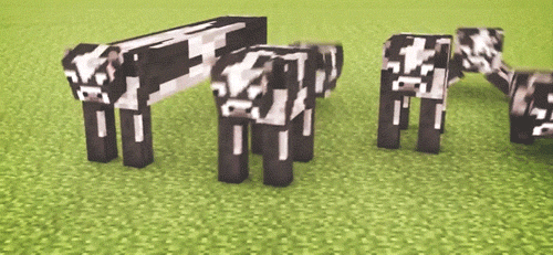 Dancing Cow Animation Minecraft