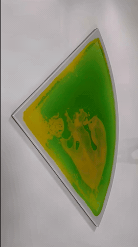 Piso didáctico con gel de colores