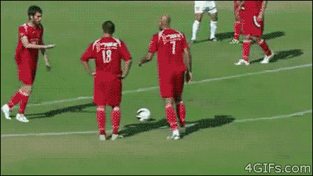 Awesome Goal Trick in football gifs