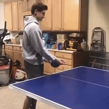 Ping pong in funny gifs