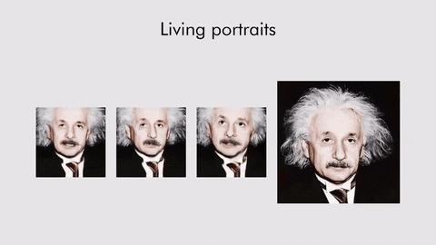 Living portraits - Albert Einstein