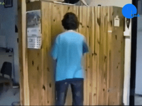 Two level prank in funny gifs