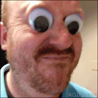 Googly eyes are funny in funny gifs