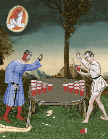 Alt: Animated medieval beer pong