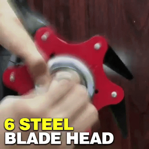 trimmer head 6 steel blades
