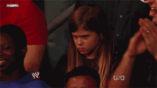 wwe angry frustrated annoyed crowd