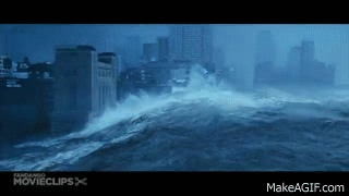 Resultado de imagem para tsunami  gif