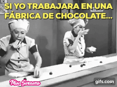 If i worked at chocolate factory in funny gifs