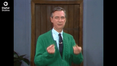 Image result for mr rogers gif