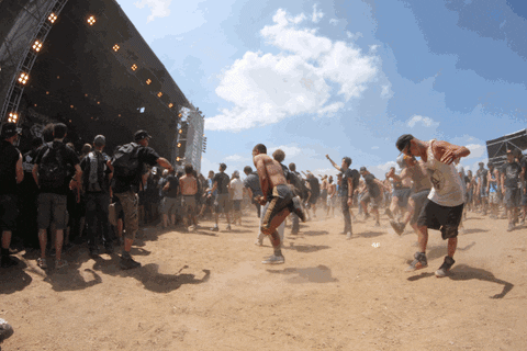 naked in mosh pit gif