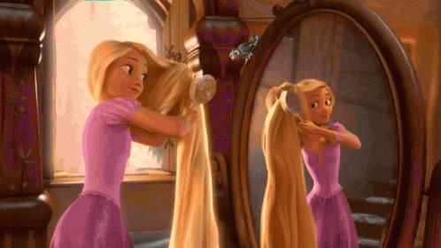 Image result for tangled hair gif
