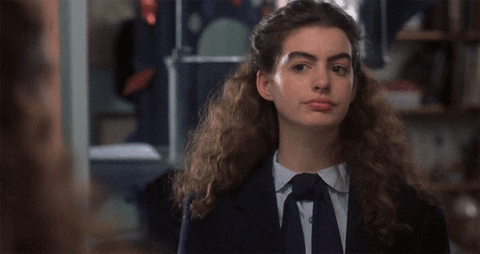 princess diaries eye brows how to manage curly hair gif