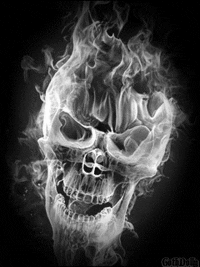 Flaming Skull Free Space