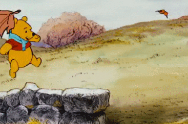  fall autumn leaves winnie the pooh blustery GIF
