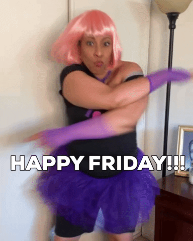 Its Friday Dancing GIF by Holly Logan
