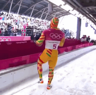 Athlete Enjoying In Pyeongchang 2018 Winter Olympics in sports gifs