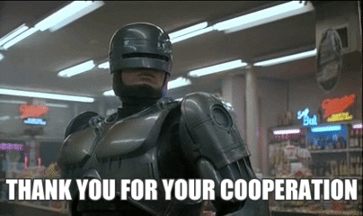 Robocop Thank You GIF - Find & Share on GIPHY