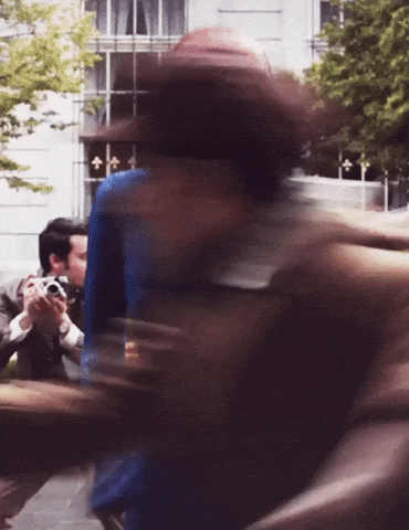 Pretending someone else in public in hollywood gifs