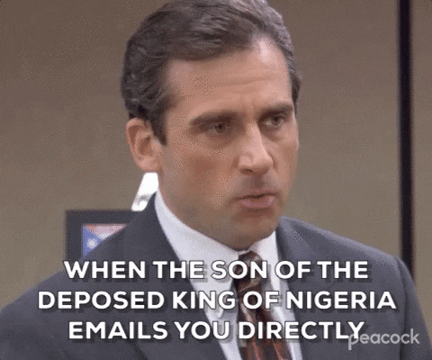 This is GIF of Michael Scott from the show The Office.