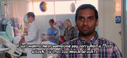 Jerry in a hospital