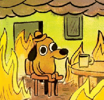 Burning Room This Is Fine GIF - Find & Share on GIPHY