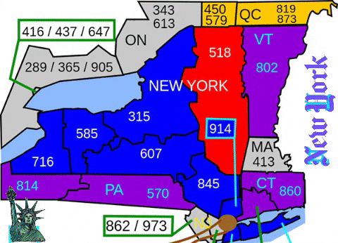 New York Area Codes