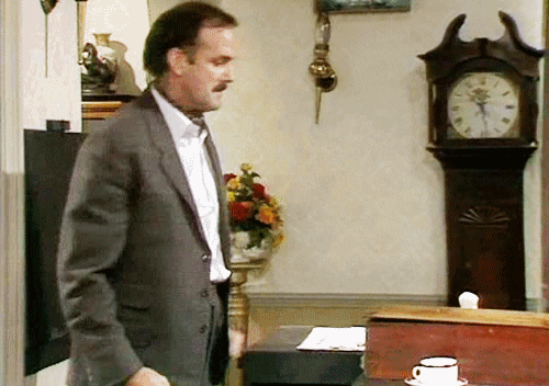 Image result for fawlty Towers gif