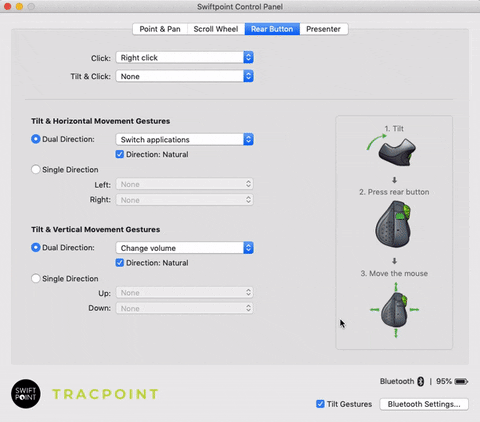 Tracpoint 簡報筆滑鼠 切換應用程式