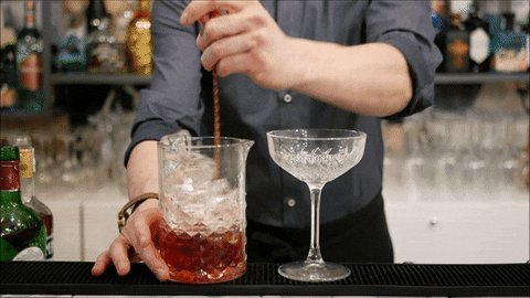 tecnira stir and strain mixing glass bartender barman
