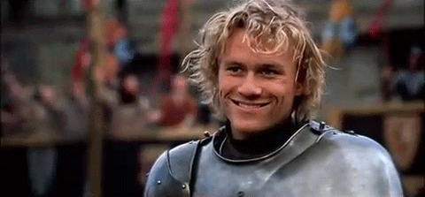 Image result for heath ledger knights tale gif