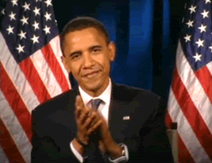 Image result for obama clapping gif