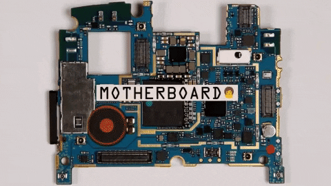 ICs and components smartphone motherboard