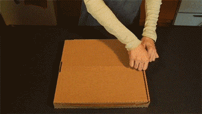 Actual use of pizza box in wow gifs